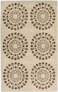 Area Rug 8x11 Rectangle Contemporary Cream Color - Surya Bombay Rug from RugPal