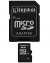 Kingston 8 GB microSDHC Class 4 Flash Memory Card SDC4/8GBET