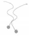 Simply stunning. Lauren by Ralph Lauren's openwork illusion necklace is crafted from silver-tone mixed metal with a tassel offering a lustrous touch. Approximate length: 18 inches + 2-inch extender.