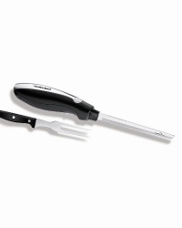 Hamilton Beach 74275 Chrome Classic Electric Knife with Case, Black