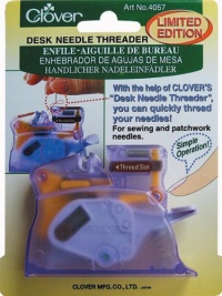 Clover Desk Needle Threader, Purple