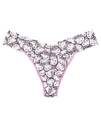 Hanky Panky meets Hello Kitty with this fabulously fun original-rise thong. Style #4V1182.