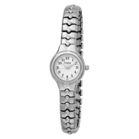 Caravelle by Bulova Women's 43L72 Expansion Bracelet White Dial Watch