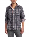 Canterbury of New Zealand Men's Raf Plaid Button-Up Shirt