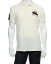 Polo Ralph Lauren Shirt, Custom-Fit Short-Sleeved Dual Match Cotton Mesh Polo, Chic Cream (X-Large)