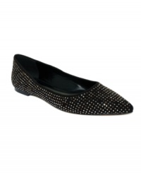 Amp up your casual style with the pin studded Louisia flats by Truth or Dare.