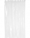 Carnation Home Fashions Super Clear 10-Gauge Anti Mildew Stall Size Vinyl Shower Curtain Liner