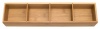 Lipper International Bamboo Drawer Organizer with 3 Removable Dividers, Brown