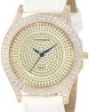 Akribos XXIV Women's AKR464YG Brillianaire Diamond Gold Swiss Quartz Strap Watch