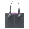 SOLO Classic Collection  K708-4/12 Laptop Tote with Padded Laptop Pocket, for Notebook Computers up to 16 Inches, in Black with Magenta Interior