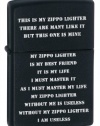 Zippo Creed Black Matte Pocket Lighter