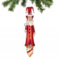 Department 56 Nutcracker Suite Treat Christmas Trim Santa Finial Ornament, 10-Inch