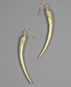 Give your look an exotic touch. These RACHEL Rachel Roy earrings are crafted in crystal accents and worn goldtone mixed metal. Approximate drop: 2-3/4 inches.