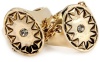 House of Harlow 1960 Gold-Plated Double Metal Sunburst Ring, Size 8