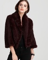 A luxuriously soft Cut25 fur jacket for enviable warmth in the chic, cropped silhouette of the season.