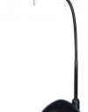 Park Madison Lighting PMD-3501-31 20-1/2-Inch Tall Halogen Desk Lamp with Fully Adjustable Gooseneck Column and Euro Style Rocker Switch, Black Finish