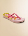 Everyone's favorite flip flops, now for your little one, gets an update with a fantastical Disney princess print and thin straps for added comfort and style.Slip-on stylePVC upperRubber soleMade in Brazil