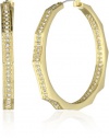 Vince Camuto Pave Geometric Hoop Earrings