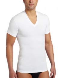 2(x)ist Mens Slimming V-Neck Body Shaper, White, X-Large