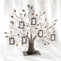 Family Tree w/6 Hanging Picture Frames - Family Tree w/6 Hanging Frames - Pic...