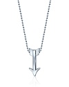 What's your sign? This beautifully rendered Arrow pendant necklace will help your stars align in polished sterling silver.