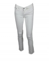 AG Adriano Goldschmied Womens White Stilt Cigarette Jeans 24