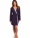 Calvin Klein Women's Essentials With Satin Long Sleeve Short Robe