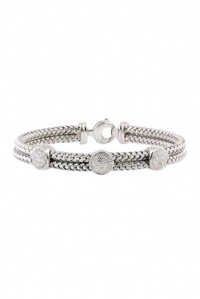 Effy Jewlery Balissima Sterling Silver Diamond Bracelet, .12 TCW