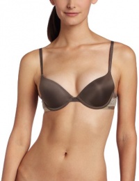 Calvin Klein Women's Tonal Roses Push Up Bra, Twilight, 36c