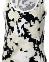 Calvin Klein Women's Printed Cotton Stretch Top X-Small [Apparel]