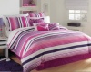 Roxy SUN KISSED STRIPE ~ 7 Piece Complete Bedding Set ~ QUEEN - Duvet & Sheet Set