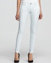 Add these white-hot skinnies from Paige Denim to neutralize your basic blues collection.