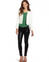 XOXO Juniors Cropped Jacket, Ivory , Large