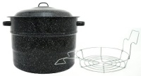 Granite Ware 0707-1 21-1/2-Quart Steel/Porcelain Water-Bath Canner with Rack