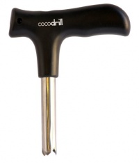 CocoDrill Young Coconut Opening Tool -(Punch Tap) Knife Opener for Raw Coco Water Juice - Makes Straw Hole! (Fresh, Thai, Hawaii)