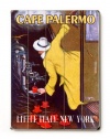 New York Cafe Palermo 18x24 Limited-Edition Artistic Planked Wood Sign