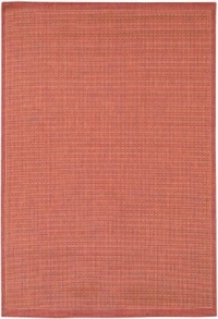 Couristan 1001/4000 Recife Saddle Stitch/TerracottaNatural Rug Size: 2' x 3'7