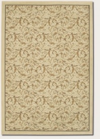 Couristan 2863/0618 Everest Royal Scroll/Antique Linen 2-Feet 7-Inch by 7-Feet 10-Inch Runner Rug