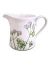 A natural for casual dining, the Althea Nova creamer by Villeroy & Boch features durable porcelain planted with delicate herbs for a look that's fresh from the garden.