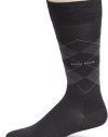 HUGO BOSS Men's Boss Black Argyle,Charcoal,Size 10-13