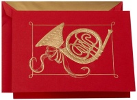 Crane & Co. Hand Engraved French Horn Holiday Card (KN9223V)