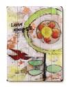 Live Simple Flower 30x40 Limited-Edition Artistic Planked Wood Sign by Cindy Wunsch