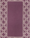 Liora Manne Spello Chain Border Rug, 42-Inch by 66-Inch, Purple