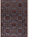 Couristan Area Rug, Pave Bezel Medallion Chestnut/Lapis 5' 1 x 7' 6 Chestnut/Lapis