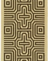 Safavieh Courtyard Collection CY2962-3901 Sand and Black Indoor/Outdoor Area Rug, 2-Feet 7-Inch by 5-Feet