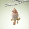 Enesco Foundations Faith Cardinal with Snowflake Ornament, 3.25-Inch