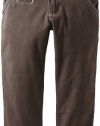 iNTAKT Boys 2-7 Solid Cotton Twill Pant, Charcoal, 3T