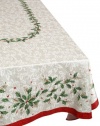 Lenox Golden Holly 52-inch by 70-inch Oblong / Rectangle Tablecloth