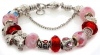 Royal Diamond Love, Baby Red Murano Beads Designer Fashion Bracelet with Crystals