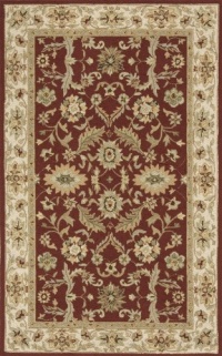 Area Rug 8x10 Rectangle Indoor/Outdoor Burgundy Color - Momeni Veranda Rug from RugPal